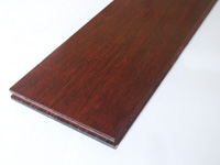 Red cherry strand woven bamboo flooring